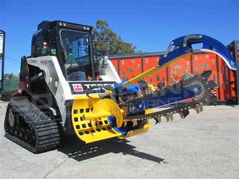 skid steer trench cutter barfor pipe|skid steer trencher side shifts.